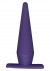 Фиолетовая анальная пробка Funky - 10,5 см.