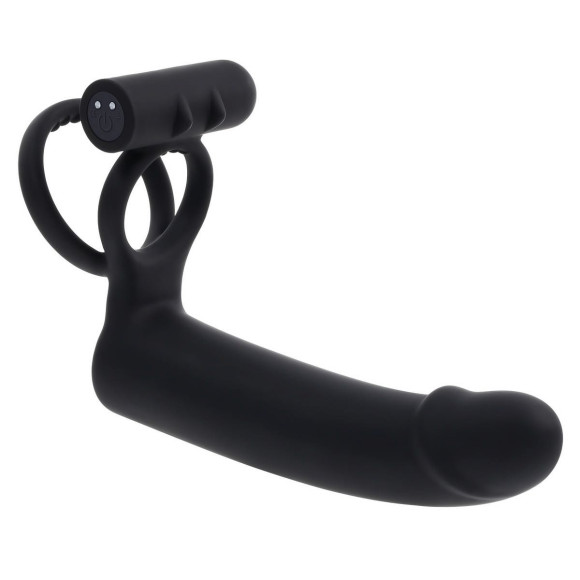 Черная вибронасадка для двойного проникновения Full Swing Черная вибронасадка для двойного проникновения Full Swing