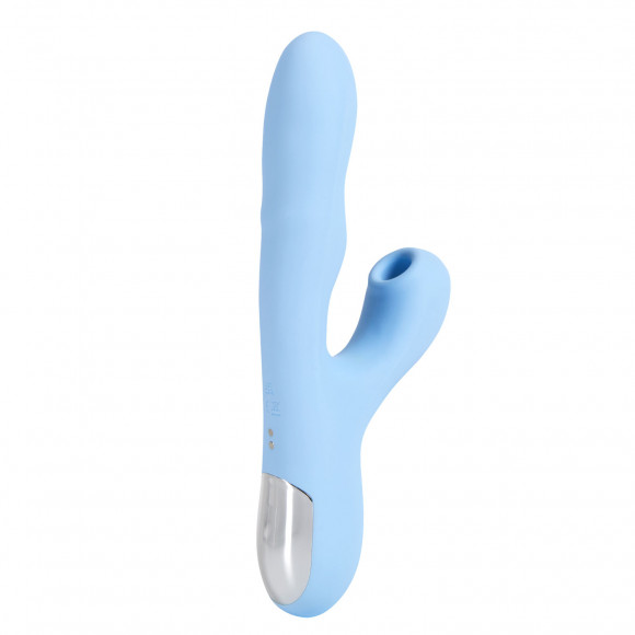 Голубой вибратор с ротацией и вакуумной стимуляцией BeYourLover Rosubi Голубой вибратор с ротацией и вакуумной стимуляцией BeYourLover Rosubi
