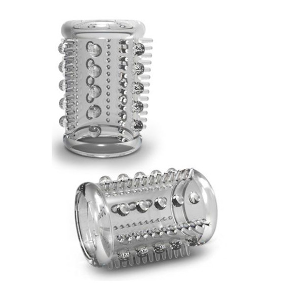 Прозрачная насадка с шипами и шишечками STAY HARD COCK SLEEVE 03 CLEAR Прозрачная насадка с шипами и шишечками STAY HARD COCK SLEEVE 03 CLEAR