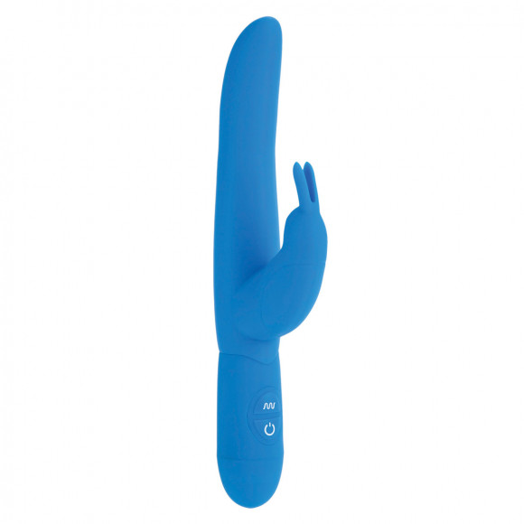 Синий силиконовый вибратор Posh 10-Function Bounding Bunny Синий силиконовый вибратор Posh 10-Function Bounding Bunny