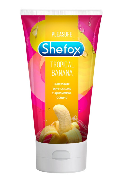 Интимная гель-смазка Shefox «Тропический банан» - 50 мл. Интимная гель-смазка Shefox «Тропический банан» - 50 мл.