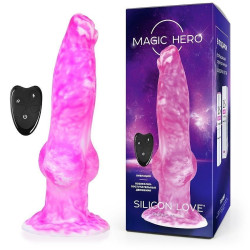 Розовый фантазийный вибратор с 7 режимами возвратно-поступательных движений - 23,5 см. Розовый фантазийный вибратор с 7 режимами возвратно-поступательных движений - 23,5 см.